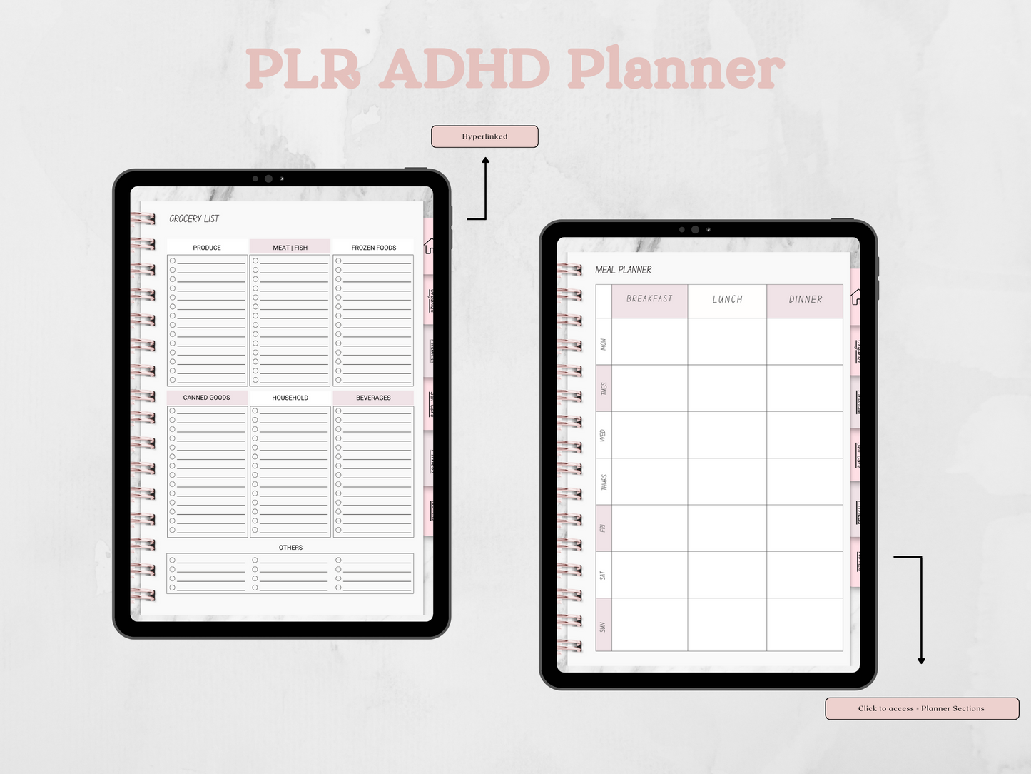 PLR ADHD Planner