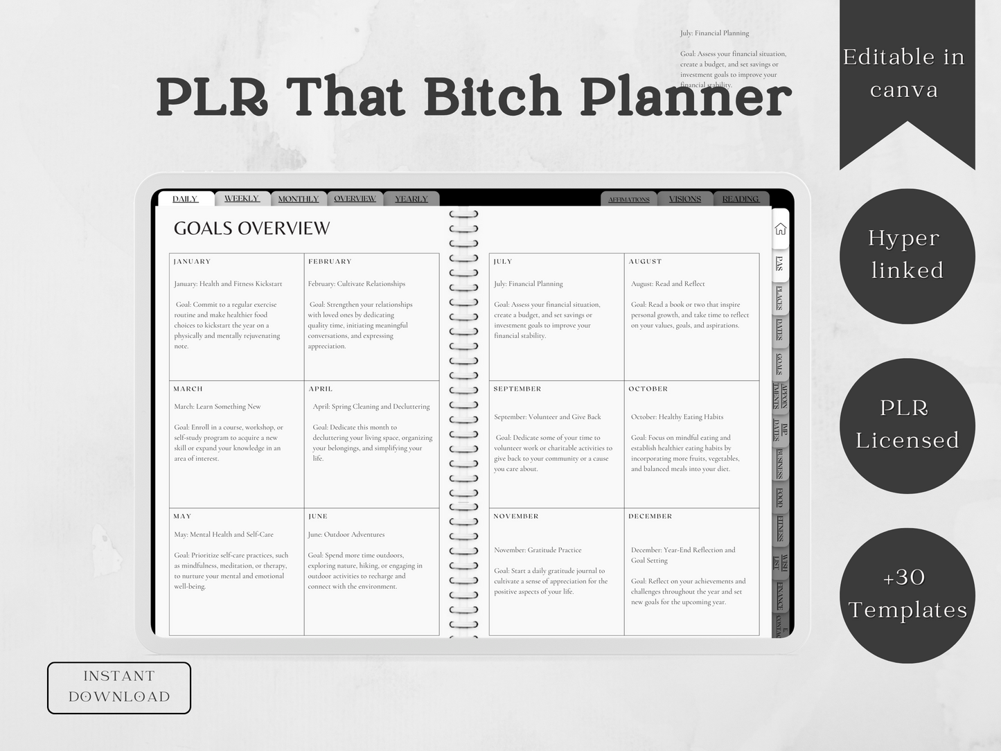 PLR That Bitch Planner