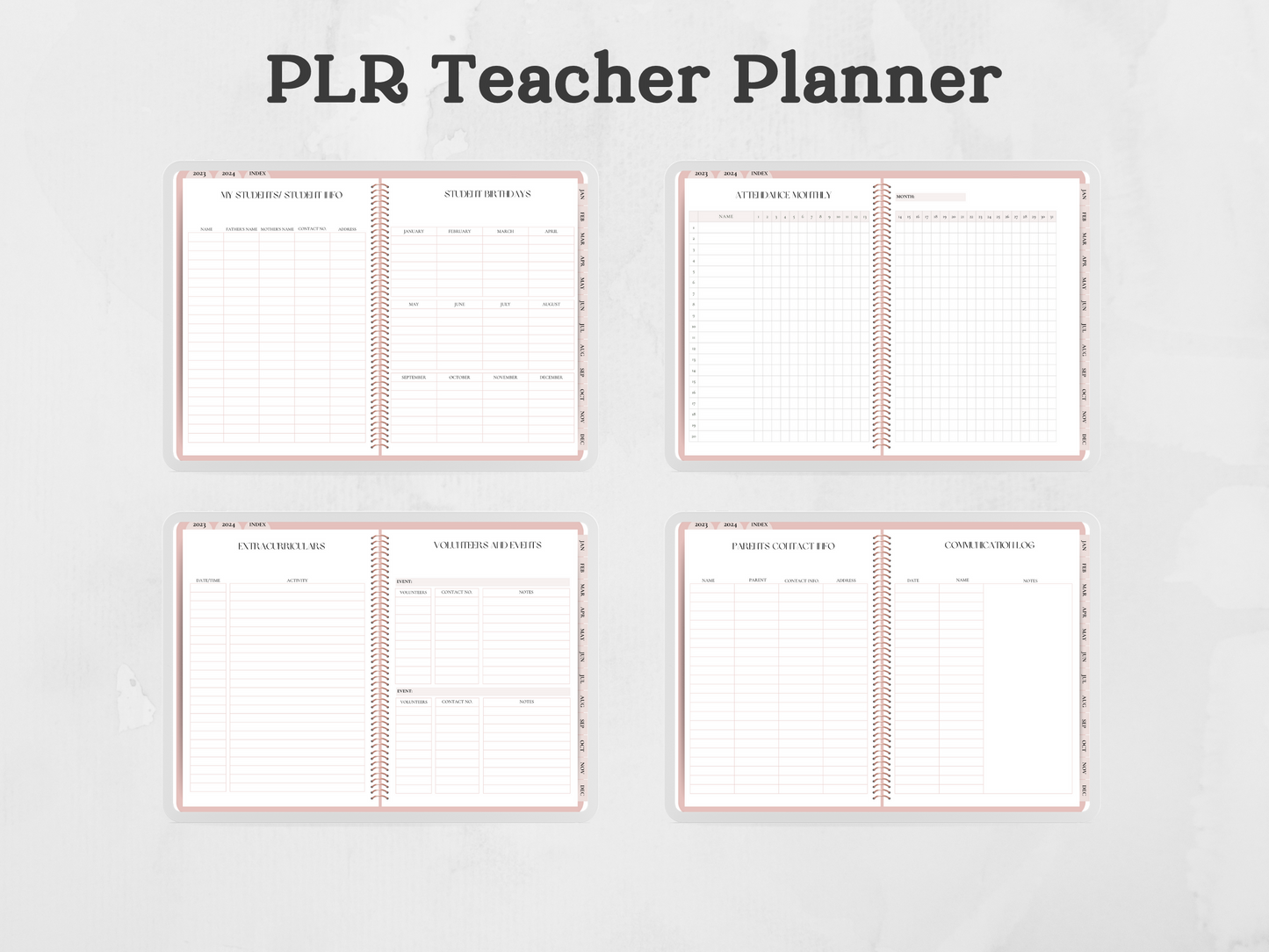 PLR Digital Teacher Planner