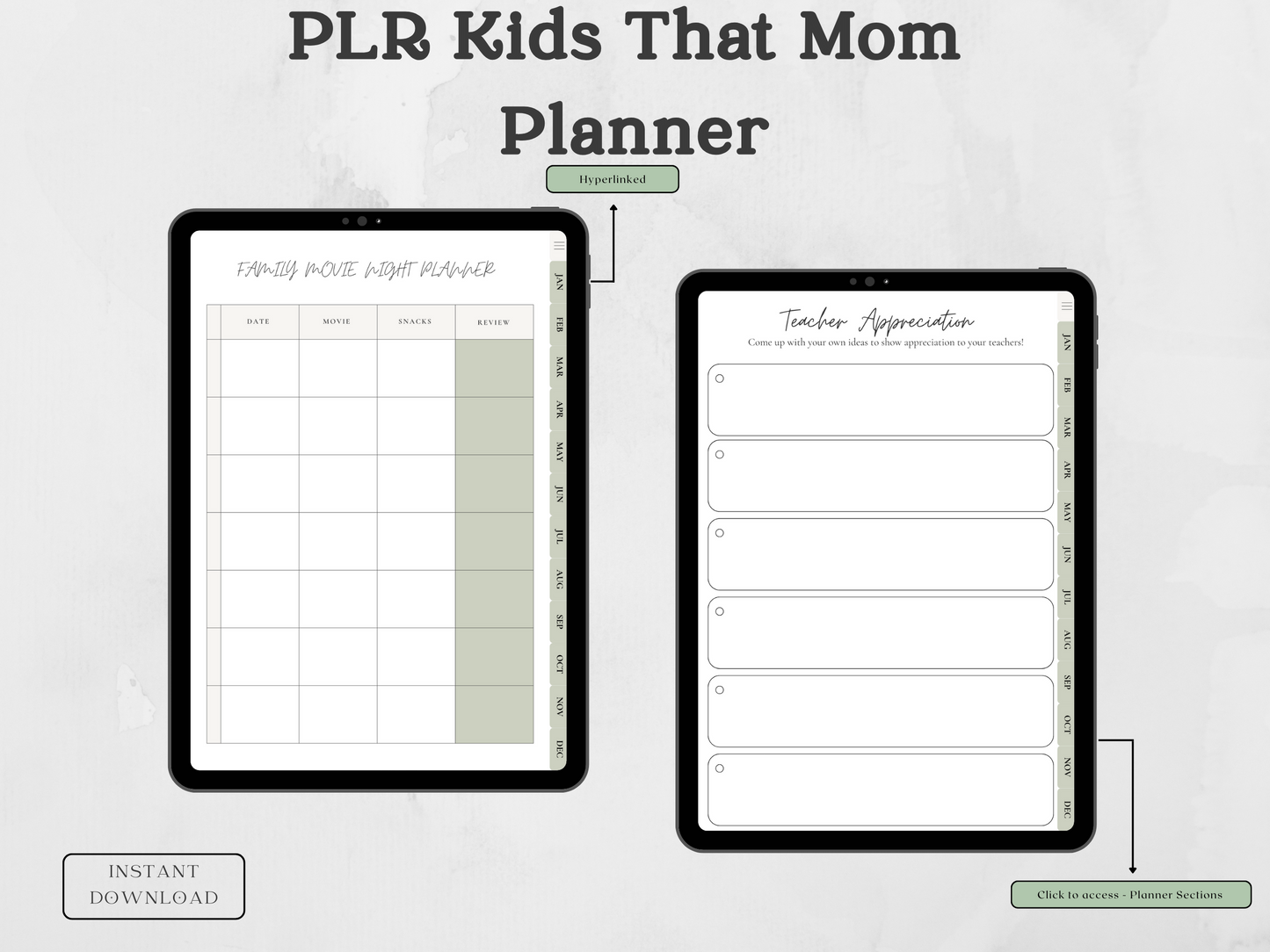 PLR Kids That Mom Planner