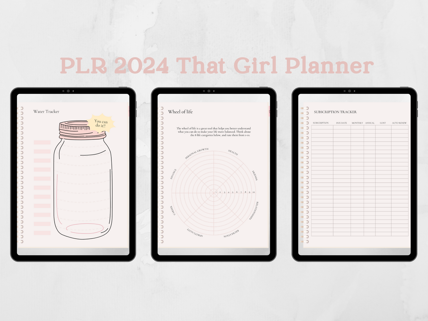 PLR 2024 Digital That Girl Planner