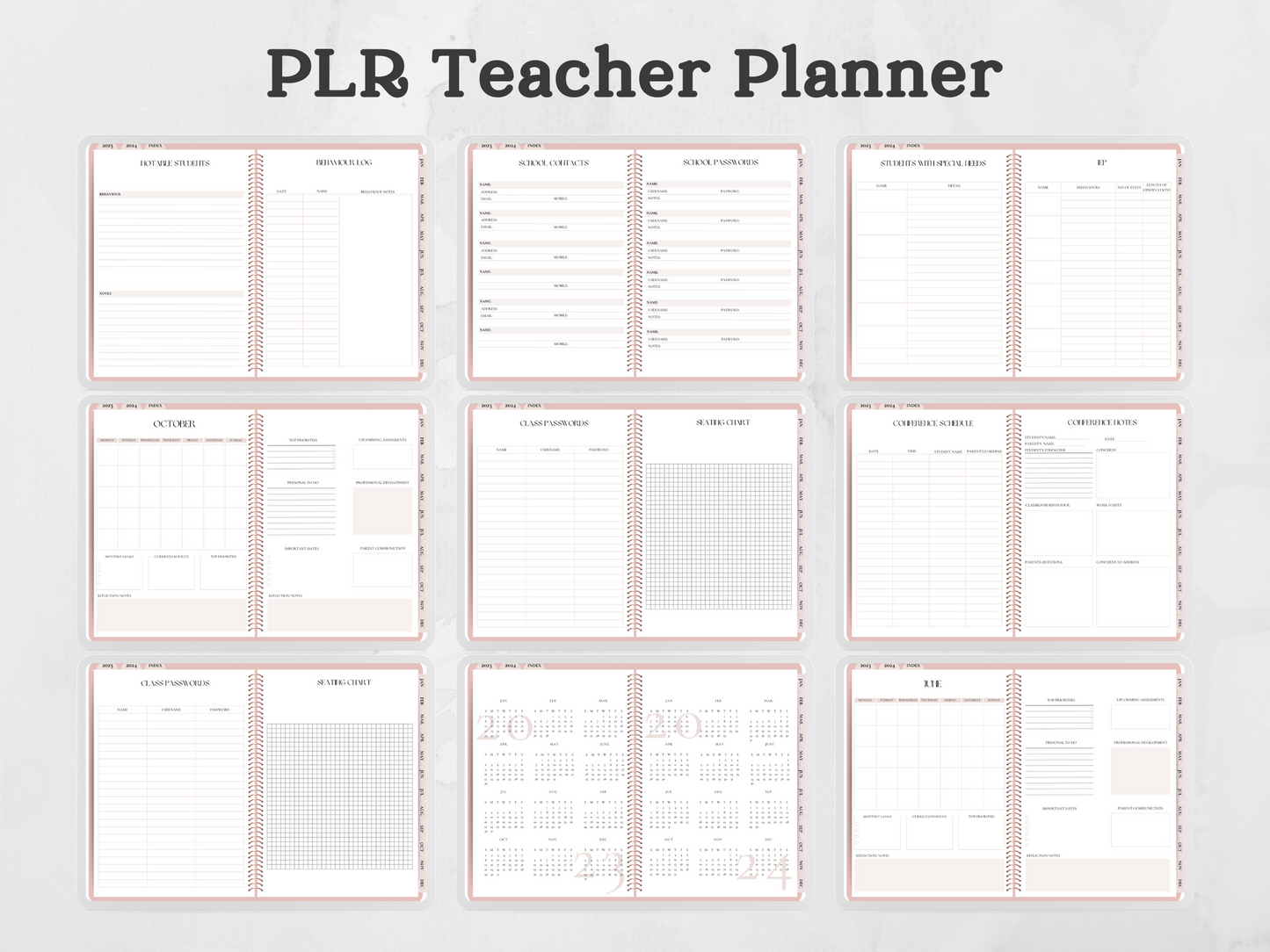 PLR Digital Teacher Planner