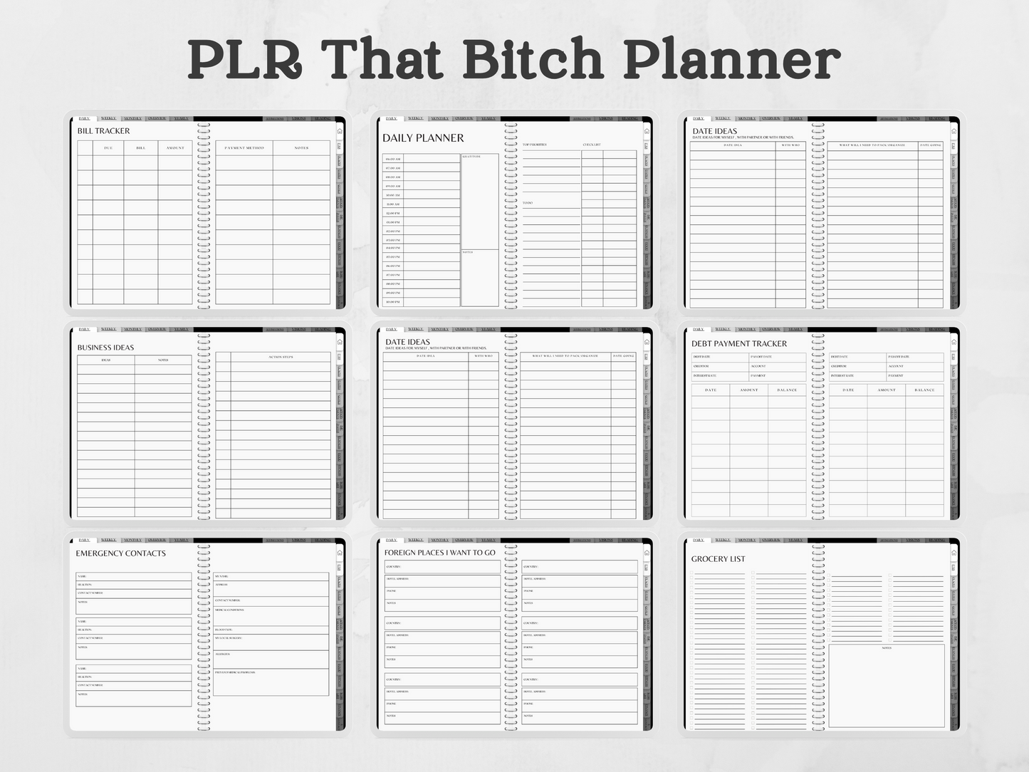 PLR That Bitch Planner