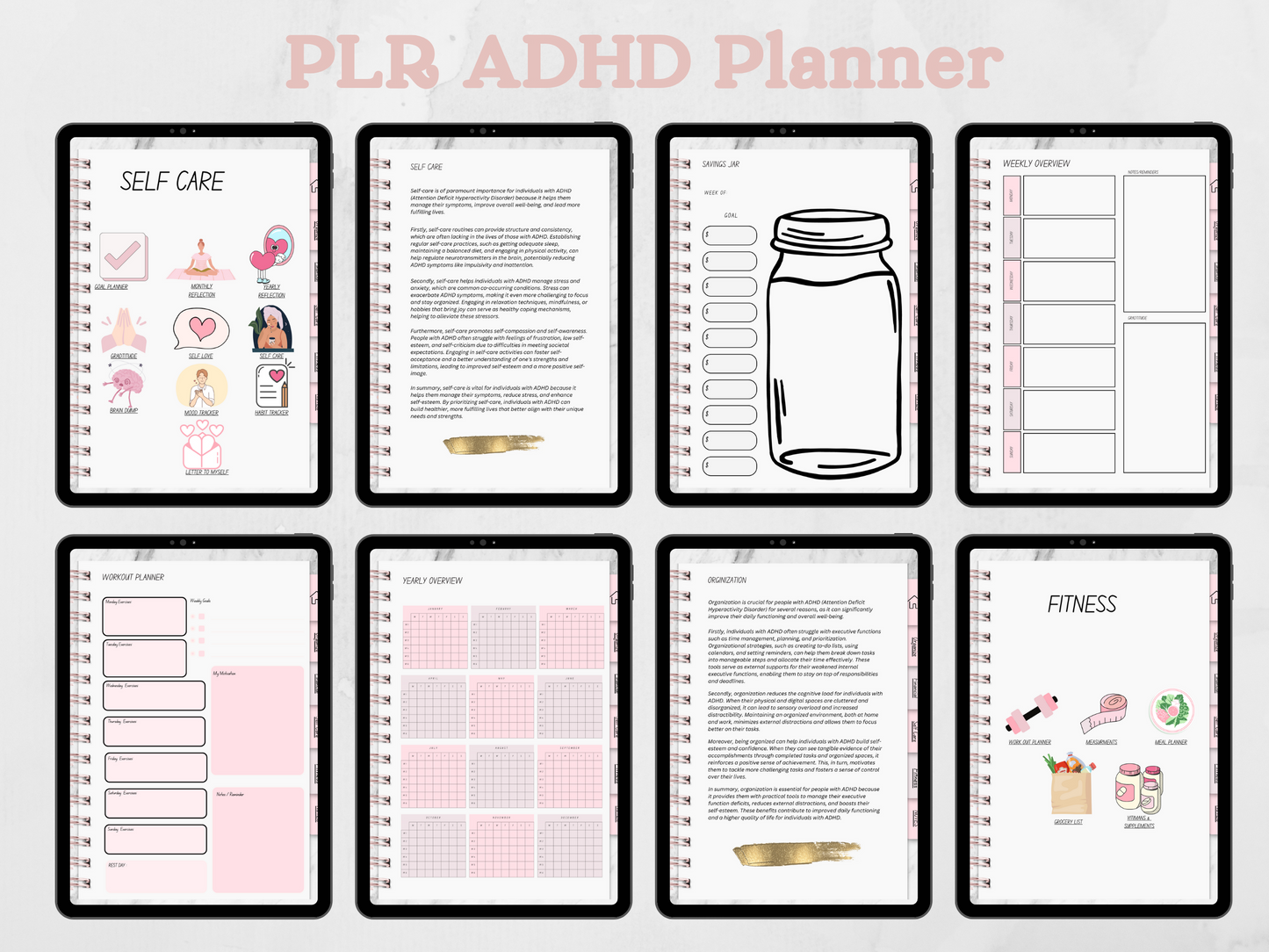 PLR ADHD Planner