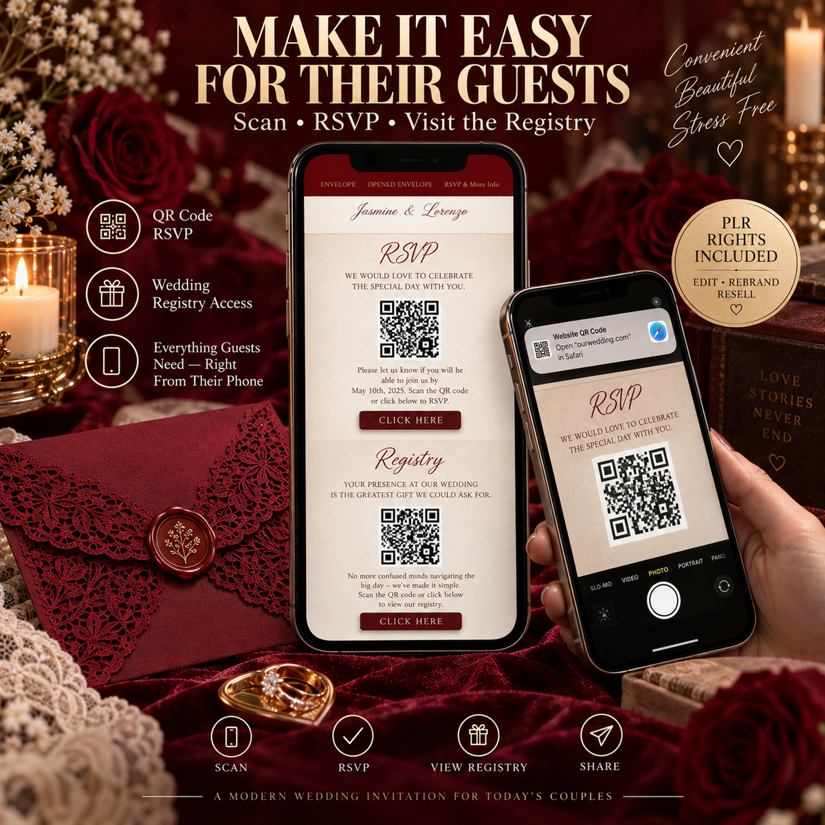 PLR Wedding Invitation Website Template