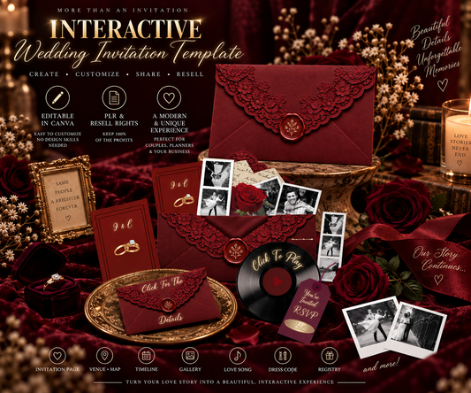 PLR Wedding Invitation Website Template