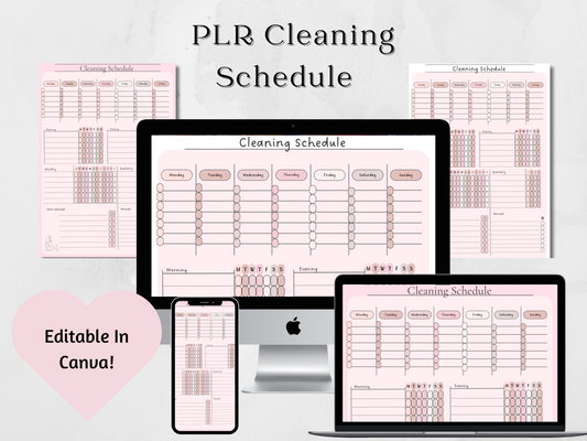 PLR Cleaning Schedule