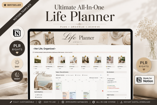 PLR Notion Ultimate Life Planner Template