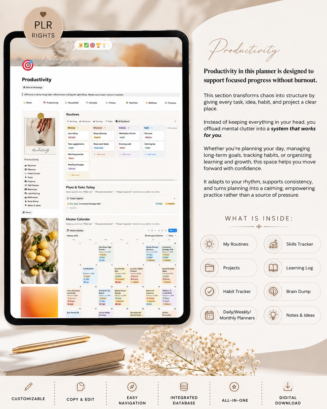 PLR Notion Ultimate Life Planner Template