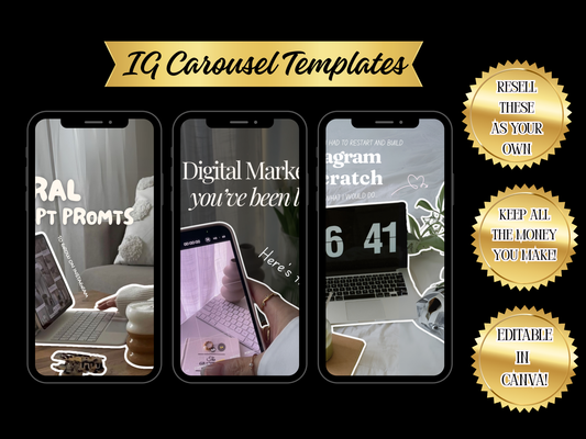 PLR Instagram Carousel Templates