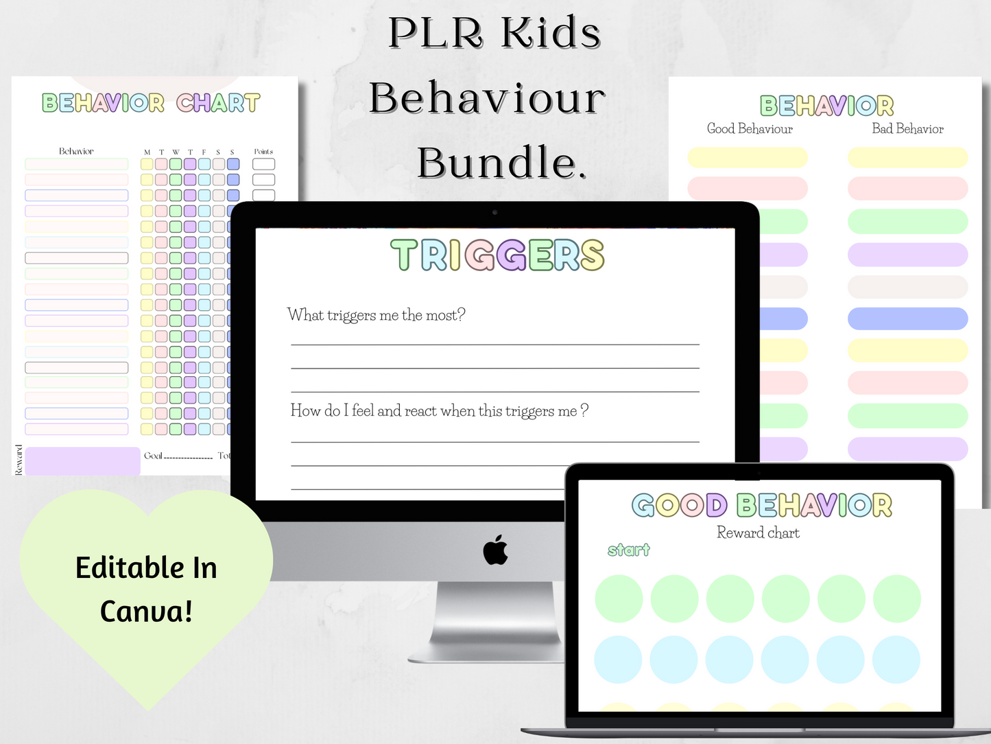 PLR Kids Behaviour Bundle