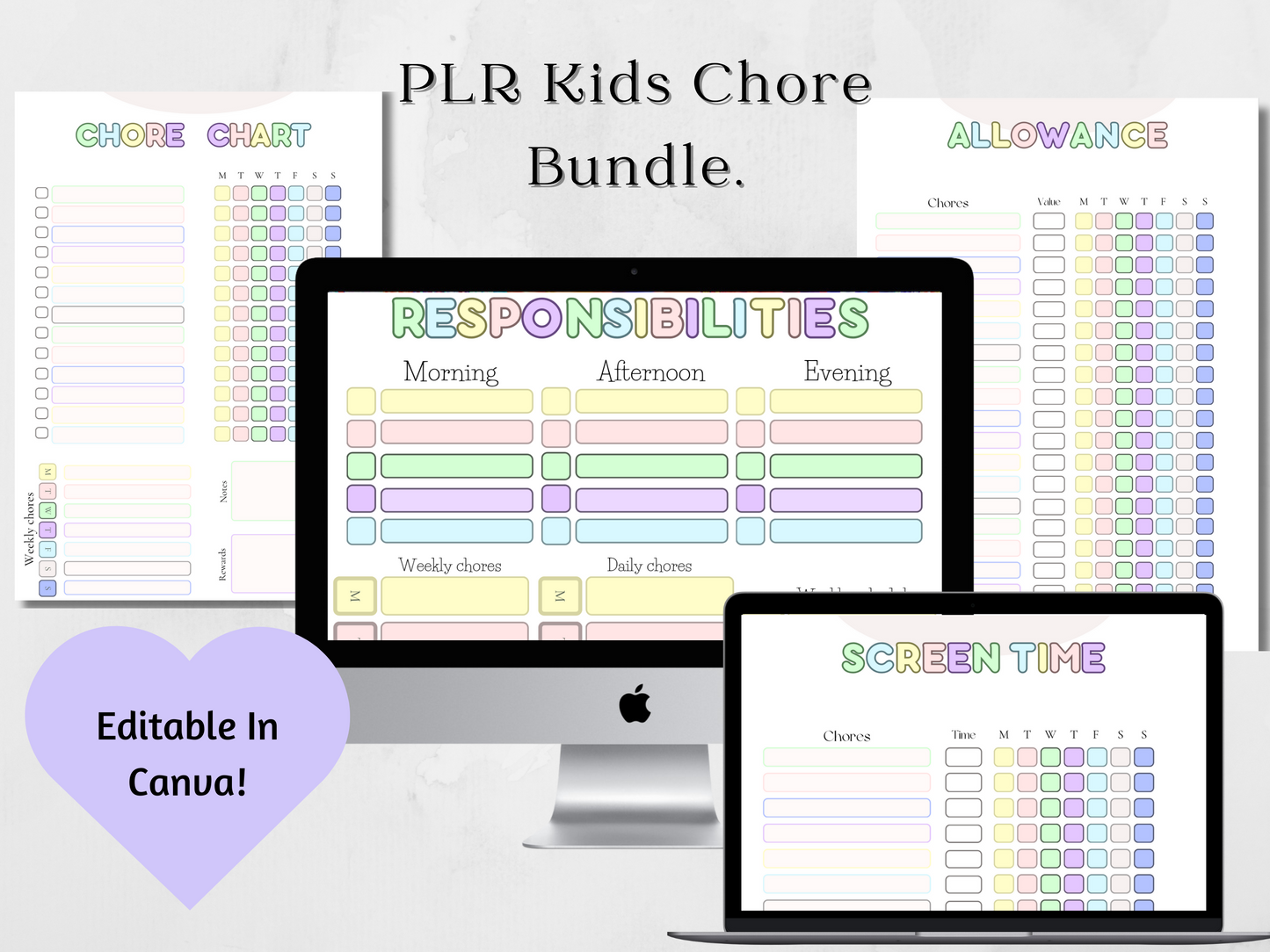 PLR Kids Chore Bundle