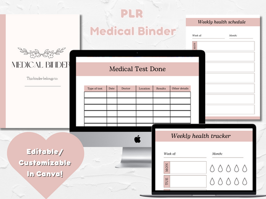 PLR Medical Binder