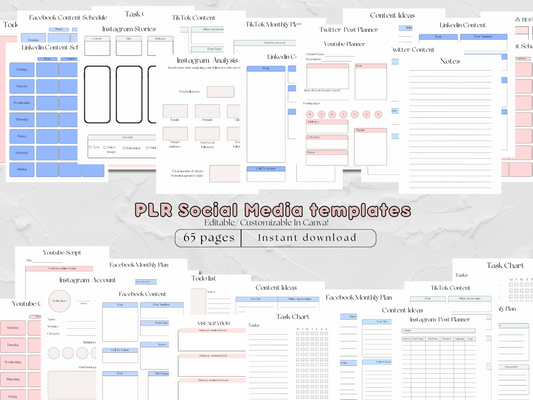 PLR Social Media Template Bundle