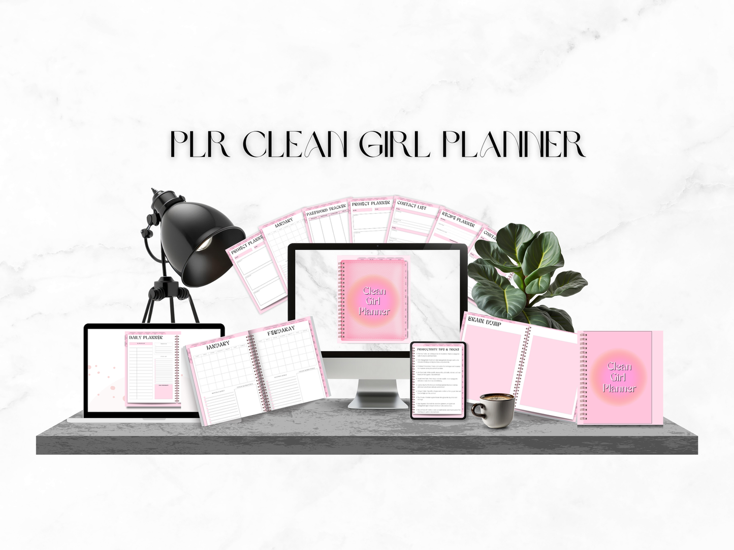 PLR Clean Girl Digital Planner