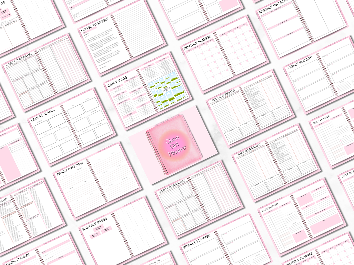 PLR Clean Girl Digital Planner