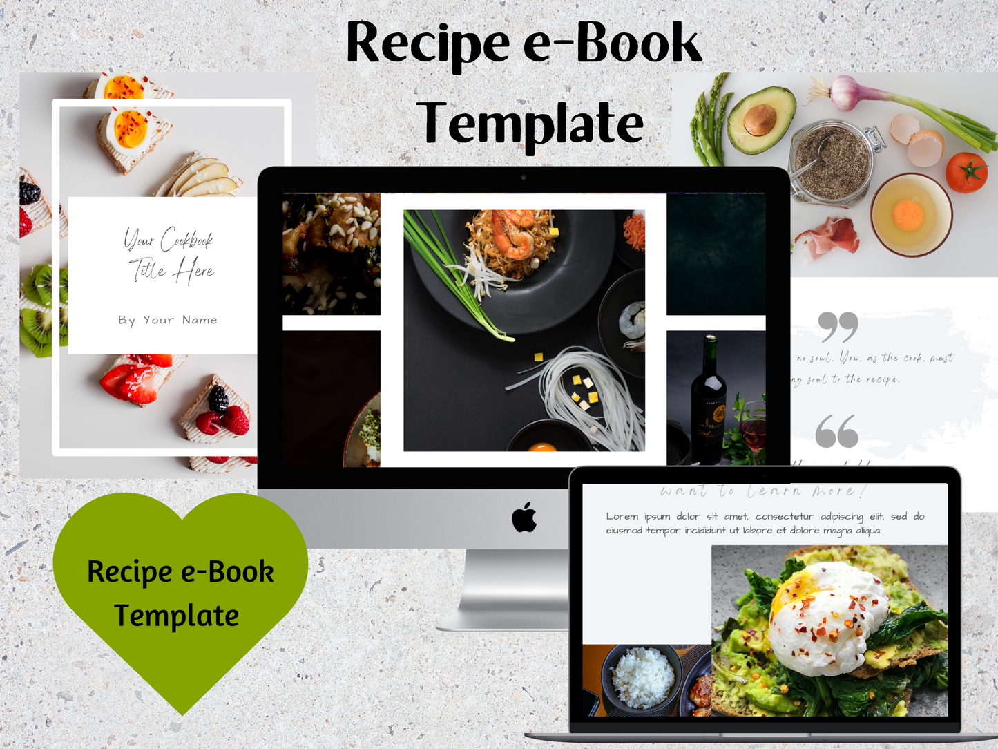 Editable Recipe E-book Template