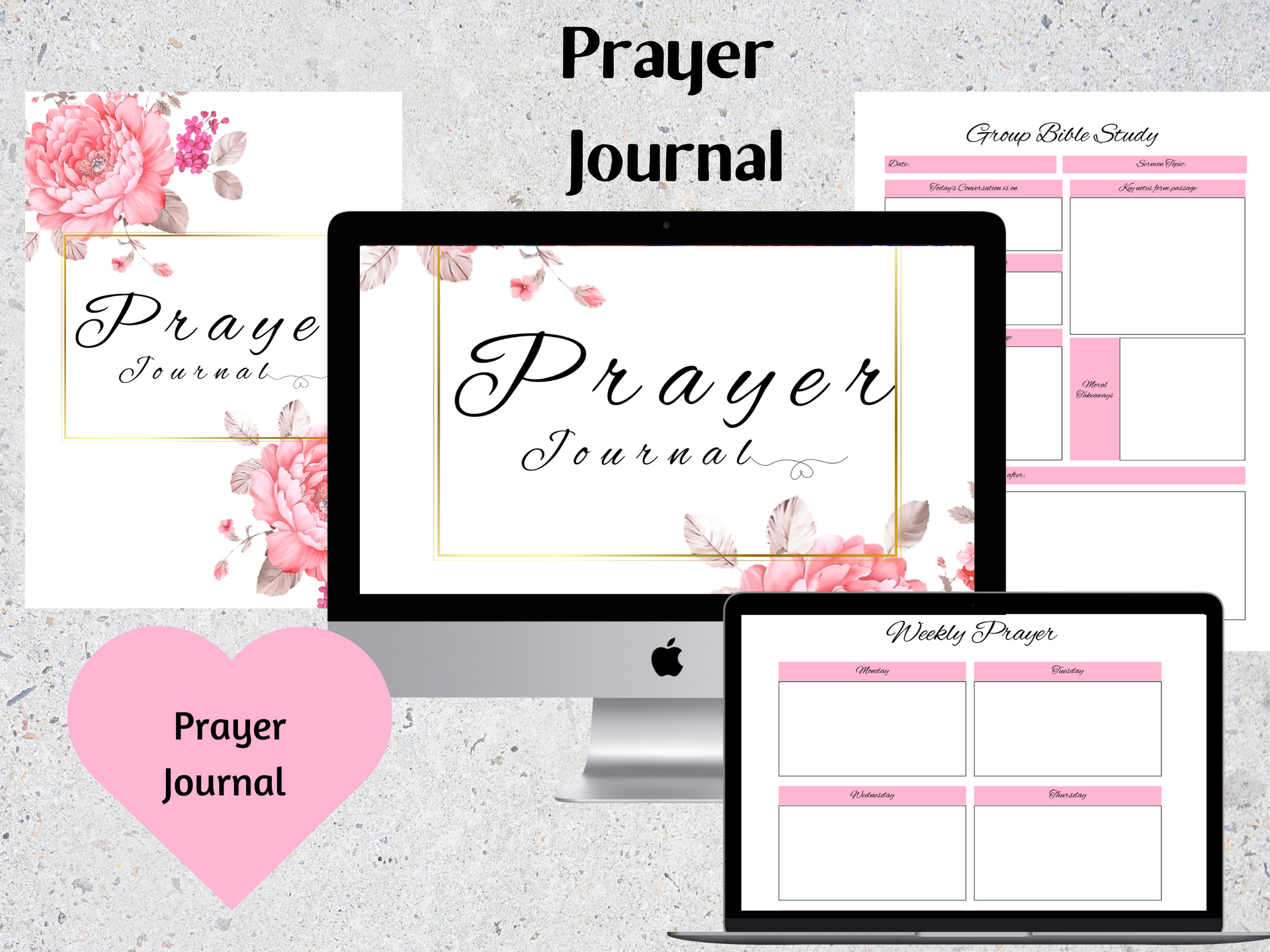 Daily Planner Printable With Bible Verses Floral Planner Daily Planner  Pages Christian Planner Digital Download 
