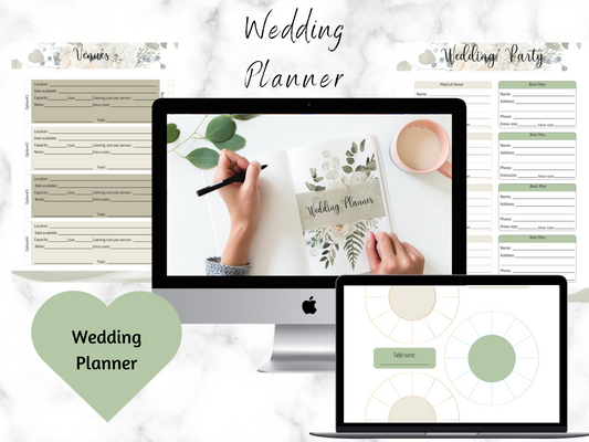 Editable Wedding Printable Planner