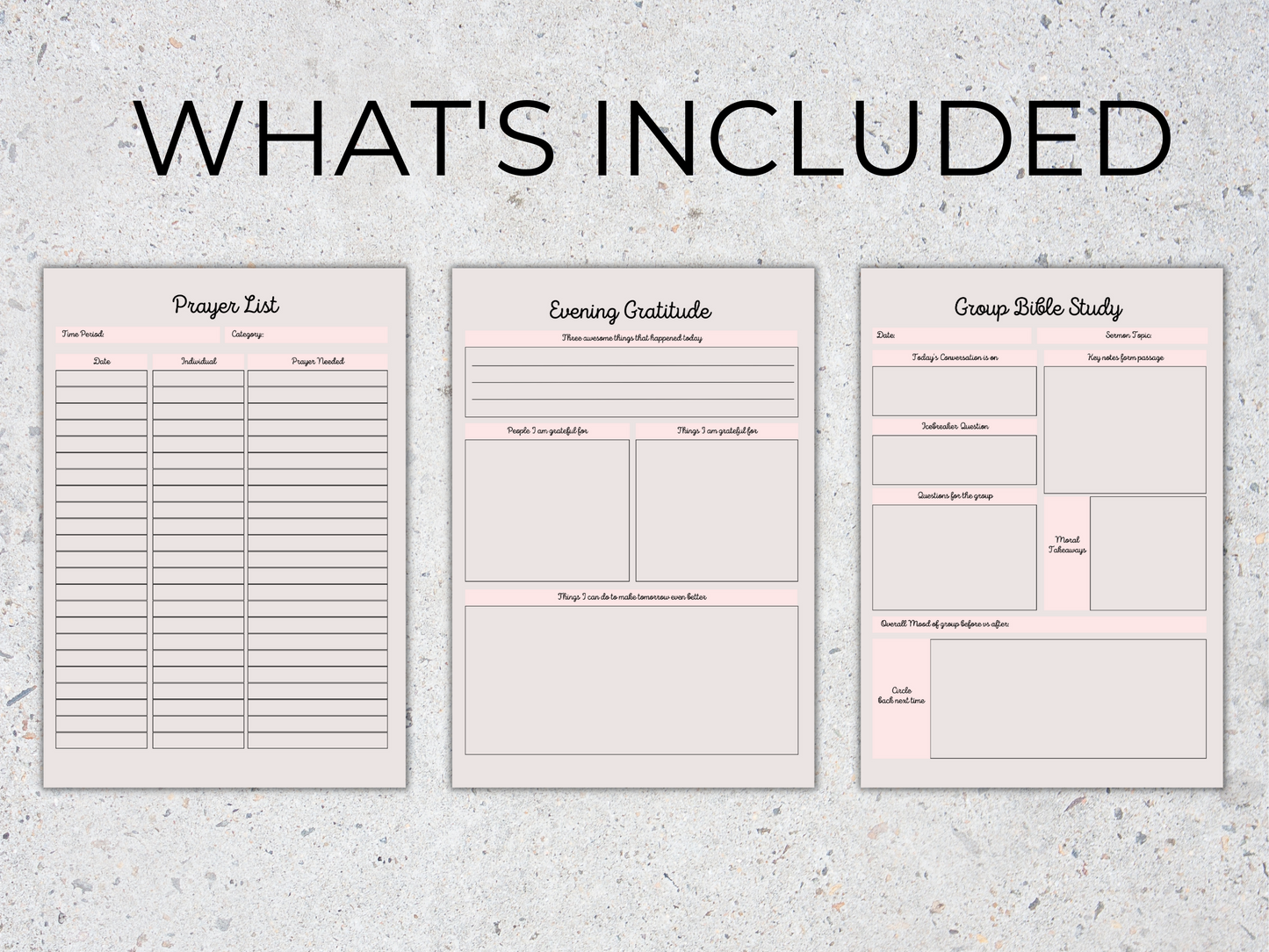 Editable Printable Prayer Journal/Planner