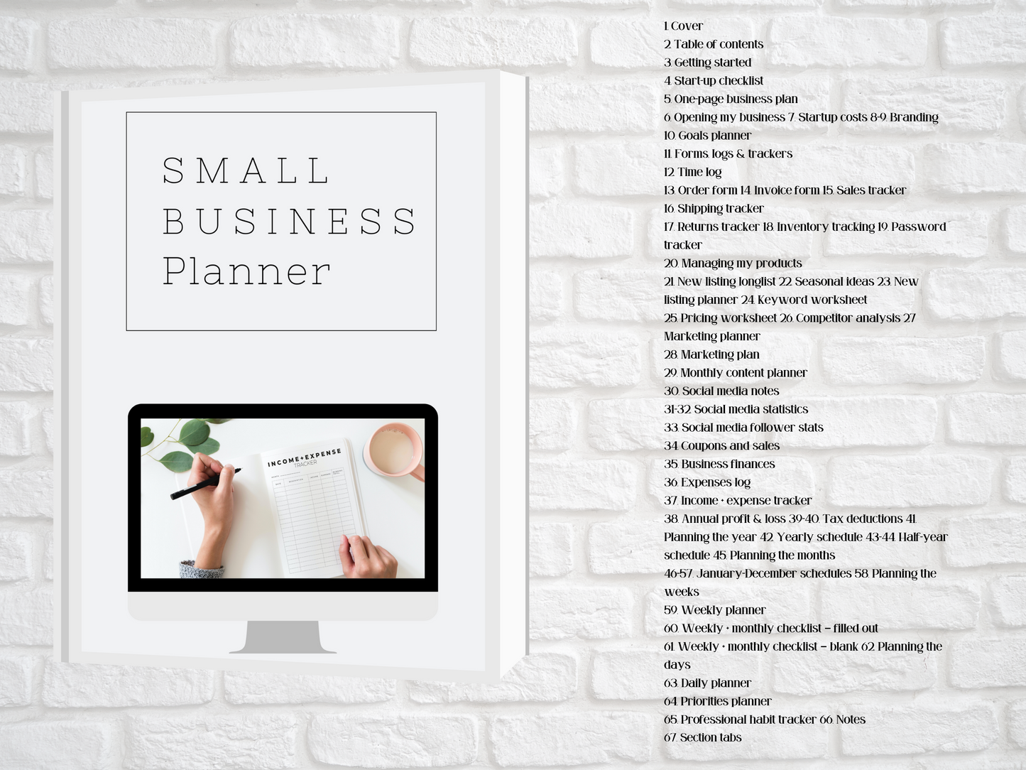 Small Business Planner Editable Canva Template