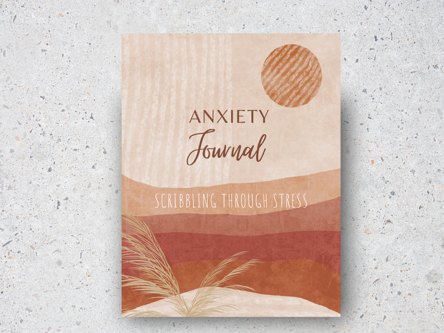 PLR BOHO Themed Anxiety Journal | EDITABLE