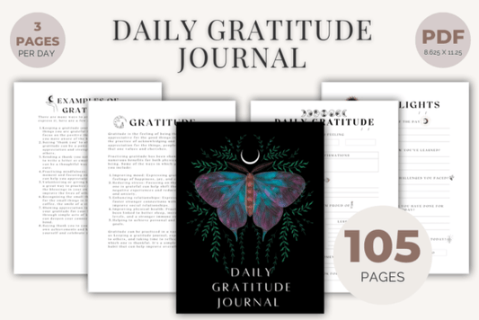 Editable Daily Gratitude Journal With Prompts